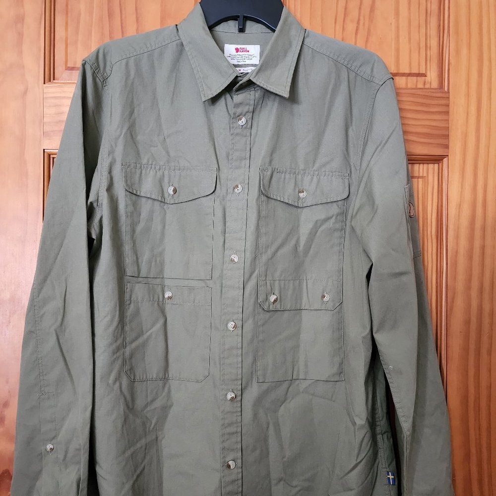 Fjallraven ÖVIK SHADE POCKET SHIRT Men's size M green